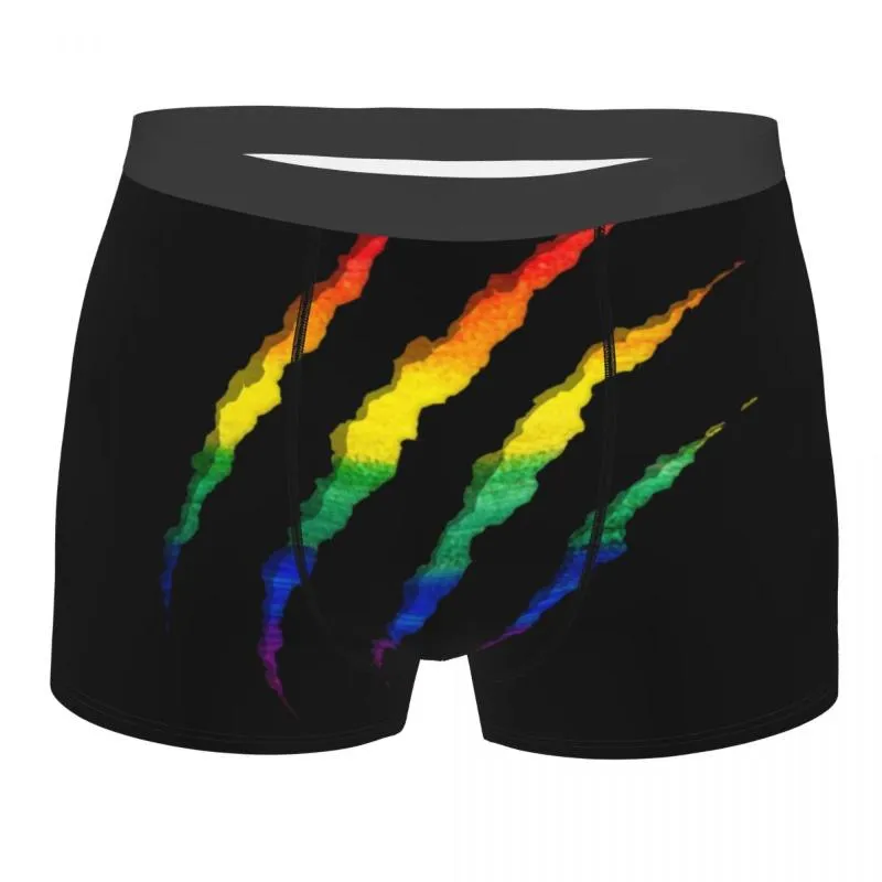 Custom Rainbow LGBT Boxer Airism Boxer Briefs For Men Breathable