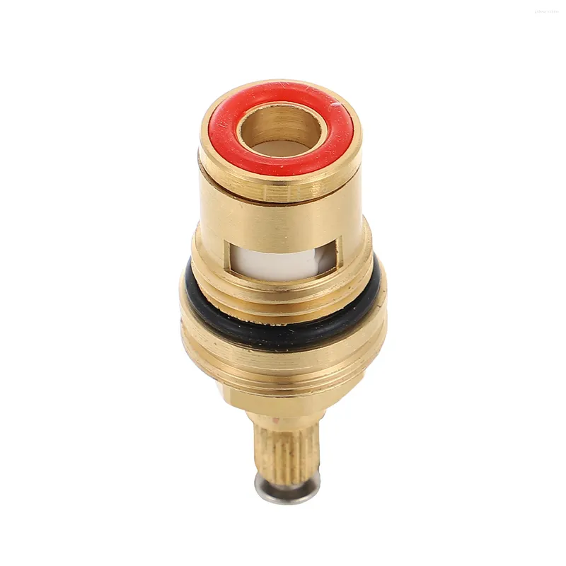 Kitchen Faucets Replacement Mixer Cartridge Valves Brass Disc Ceramic 2PCS ( Blue Red )