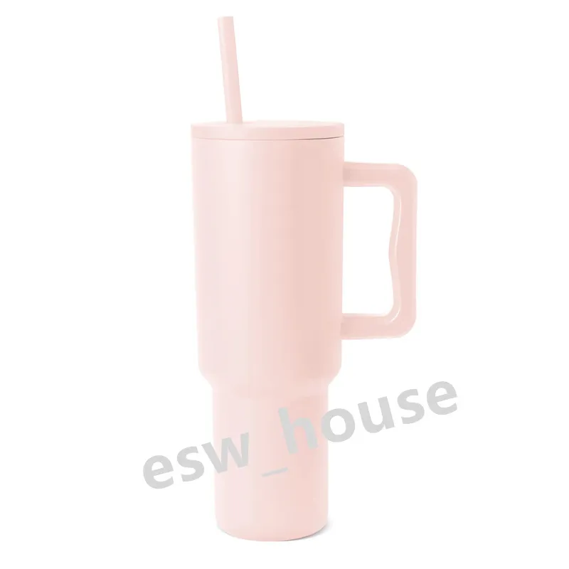 Simple Modern 40 oz Tumbler with Handle and Straw Lid Color “Mauve Me”