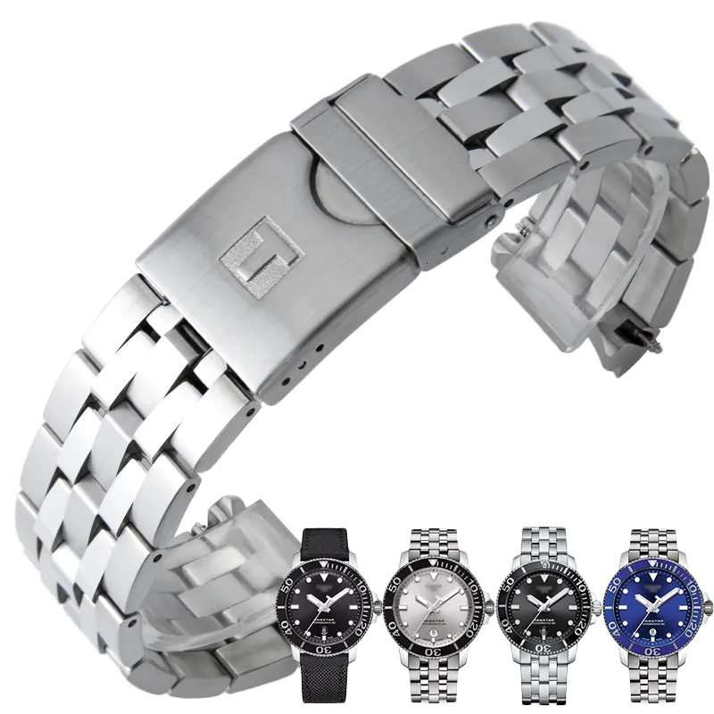 Male Stainless Steel Titanium Watch Band 21mm T120407 And