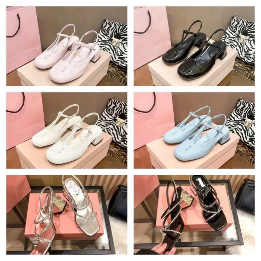 DHgate.com:miu shoes heels Middle sandals candy color Mary