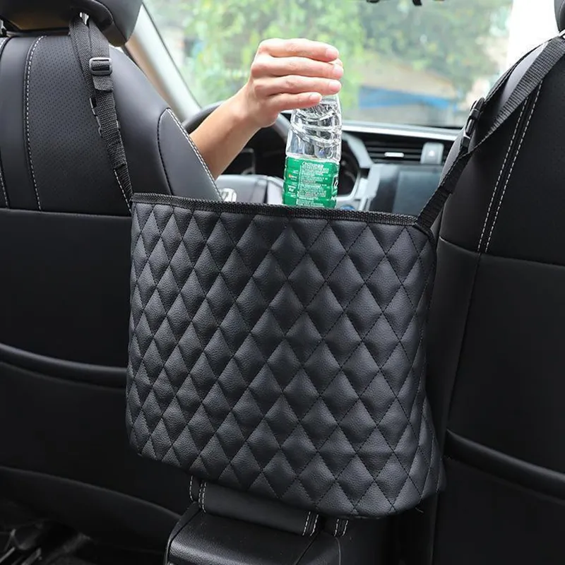 Leather car storage bag hotsell