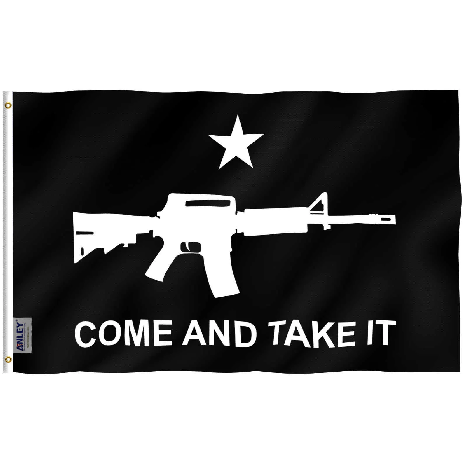 Banner Bandiere ANLEY 3x5 Foot M-4 Gonzales Come and Take It Flag - M4 Carbine Flags Poliestere G230524