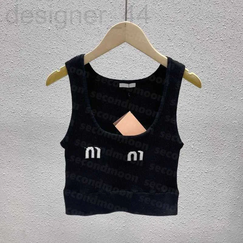 Tanques femininos camis designer mulheres de malha mm tsexy colheita esporte malhas colete jacquard luxo topos respirável t camisa para mulher 8bqy