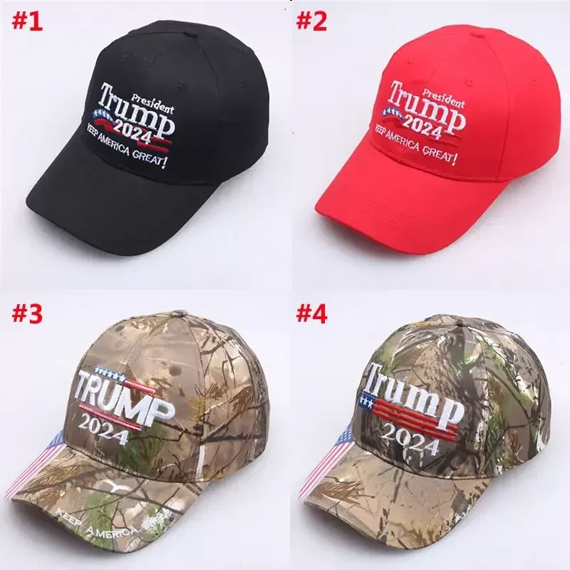 Camouflage Trump 2024 Cap bestickte Baseballmütze mit verstellbarem Riemen im Großhandel