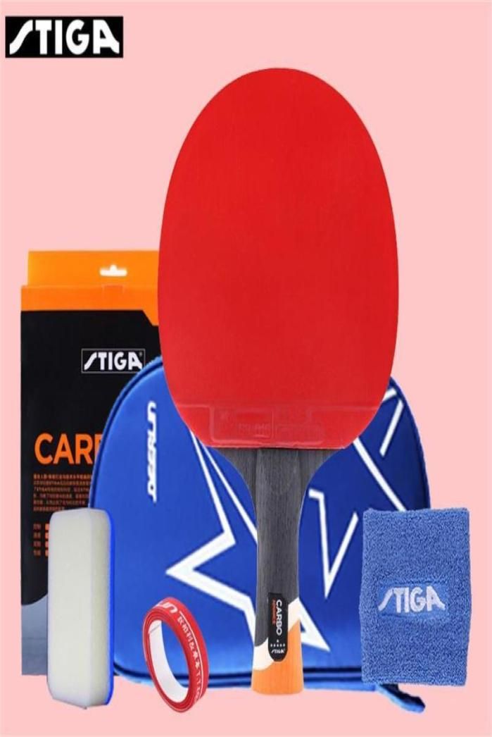 STIGA 6 Étoiles Raquette De Tennis De Table Pro Ping Pong Pagaie Boutons Dans Pour Raquettes