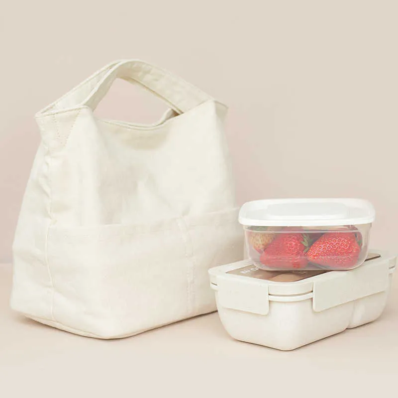 حزم الظهر حزم اليابانية Canvas الغداء الأطفال Bento Plantable Picnic Confulation Bag Bag Food Container Fruit Snack Boodbag P230524