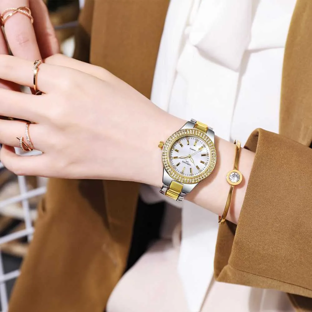 DHgate.com:Square Quartz Watch for Women - Minimalist Alloy