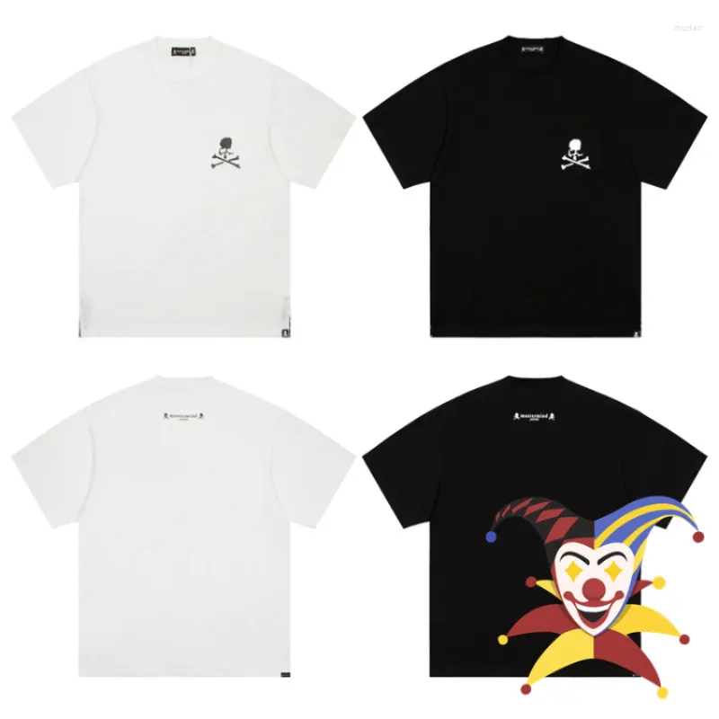 T-shirts pour hommes T-shirt surdimensionné Mastermind Hommes Femmes Vintage Noir Blanc Sangle Latérale MMJ Chemise Tops Tee