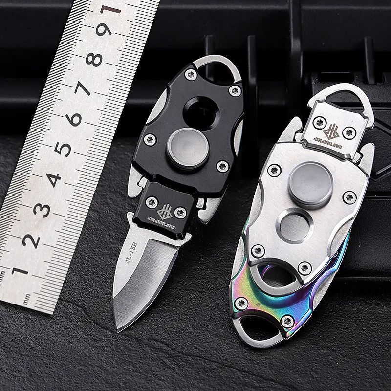Donen ust edc fidget spinner kucuk b cak 2in1 ac k cep yuksek sertlik selfefense jiroskop yeti kinler icin erkekler hediye mini katlama 230523