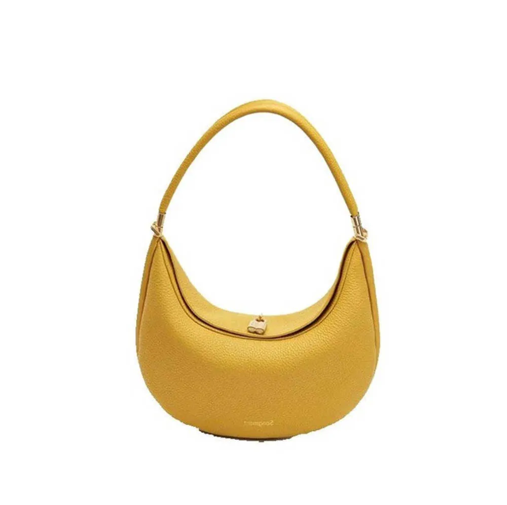 Songmont Luna 2023 Luxury Designer Underarm Hobo Shoulder Bag Half Moon Leather Purse Clutch Bags Handbag2023