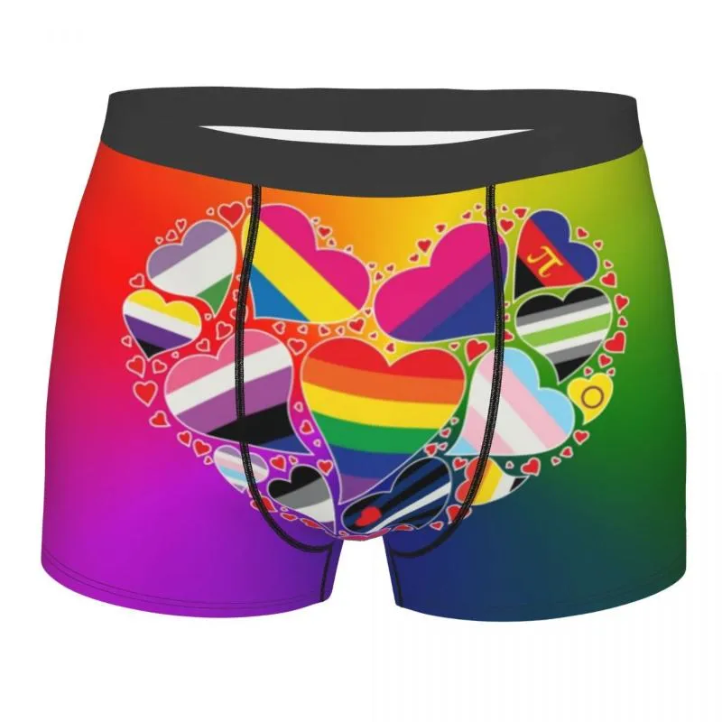 Custom Rainbow LGBT Boxer Airism Boxer Briefs For Men Breathable