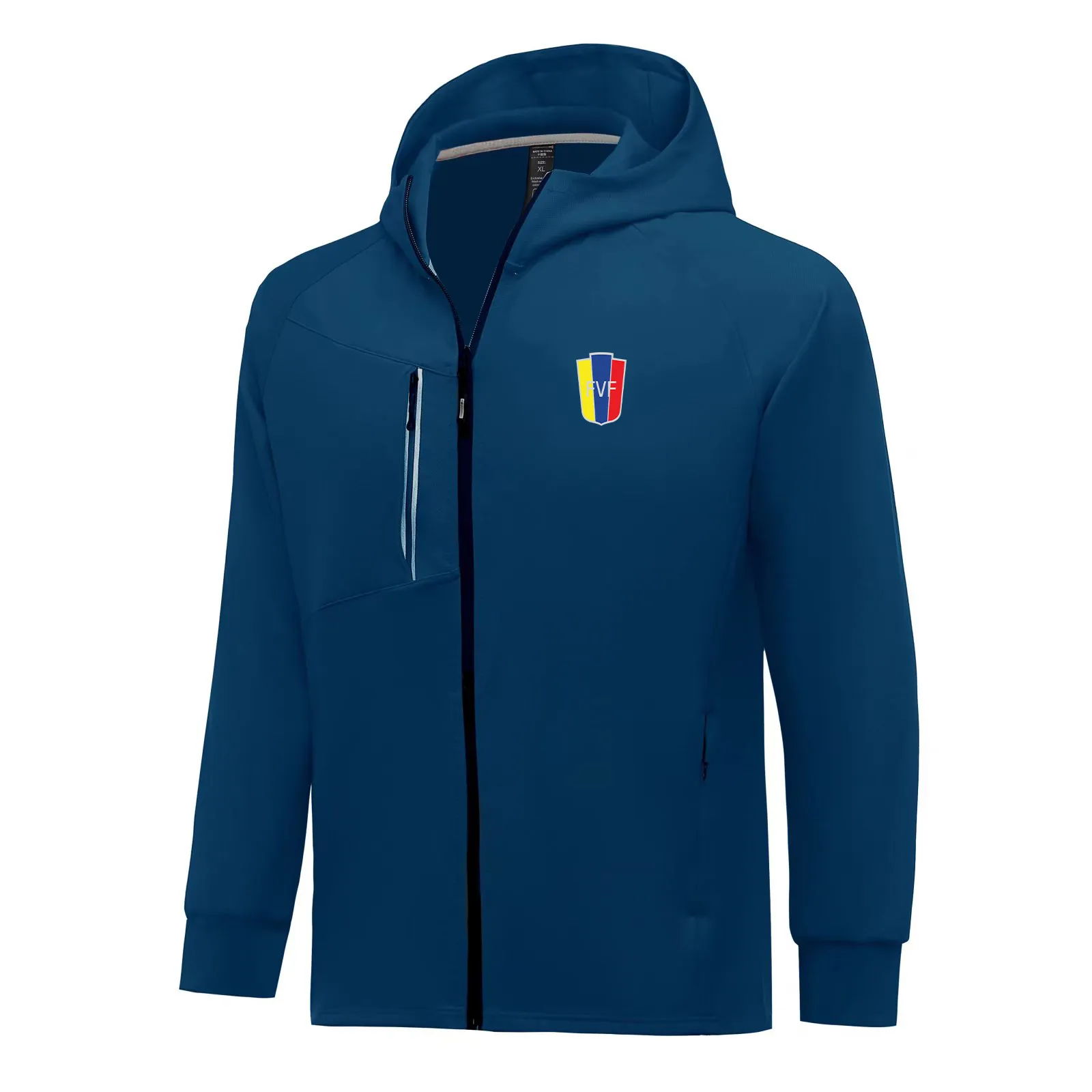 베네수엘라 남자 재킷 가을 따뜻한 코트 여가 야외 조깅 후드 스웨트 셔츠 풀 지퍼 긴 소매 캐주얼 스포츠 자켓
