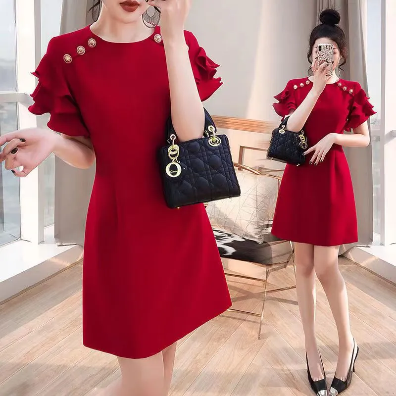 Gonna store rossa donna
