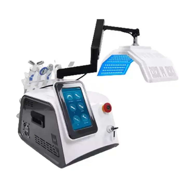 Multifonctionnel PDT 7 couleurs lumières facial 6 en 1 rajeunissement de la peau led pdt bio-luminothérapie machine