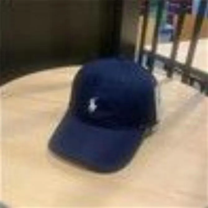 Luxury Designer Brand Mens Dark Blue Baseball Cap Fashionable Polo
