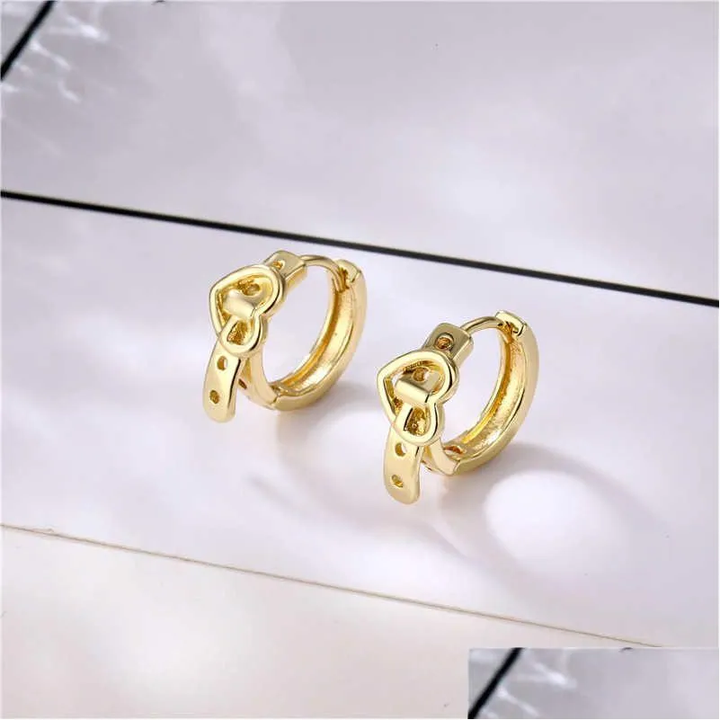 Oreille manchette femmes amour ceinture 18K plaqué or boucles d'oreilles Gsfe063 mode Style cadeau Fit femmes bijoux à bricoler soi-même boucle d'oreille livraison directe Dhkat