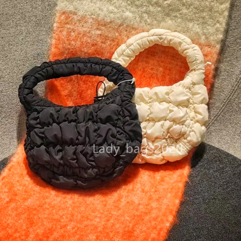 Borsa COS da donna Mini Borsa a tracolla Giù Borsa a tracolla piccola Borsa Gril di lusso Gnocco ascellare Borse in nylon morbido Designer Borsa a tracolla da sera Borsa grande