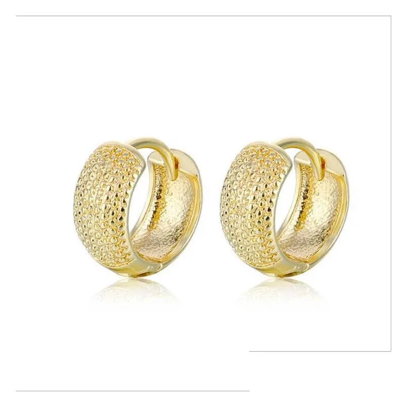 Ушная манжетка Женские дикие круглые 18 -каратные золотые серьги gsfe071 Подарок в стиле моды Fit Женщины Diy Jewelry Sergring Delive Drowe Dhoez