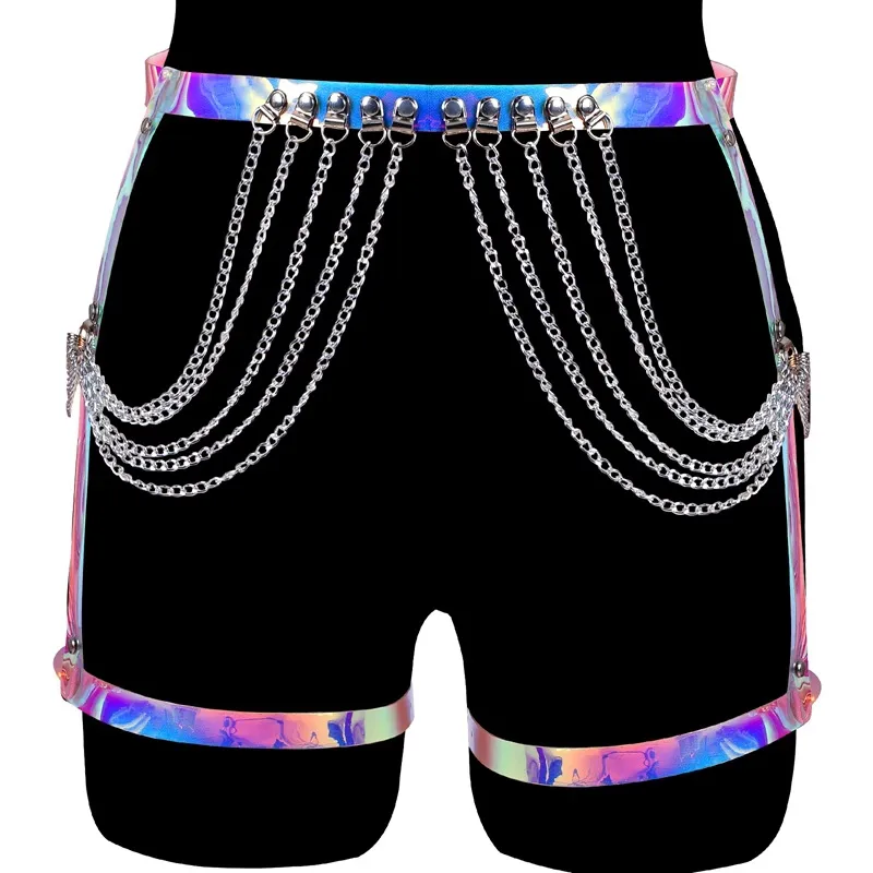 masturbating everyday male Junya Watanabe Black Leather Garter Chain Belt Junya Watanabe