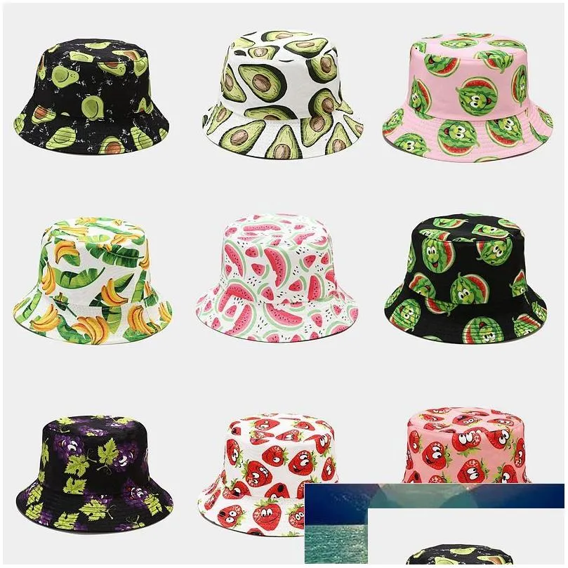 Cloches Nuevo Algodón Sombrero de pesca Mujeres Hombres Hip Hop Cap Pareja Arce Vegetal Panamá Cubo Sol Flat Top Pescador Sombreros Gorras F Dhgarden Dhvo1