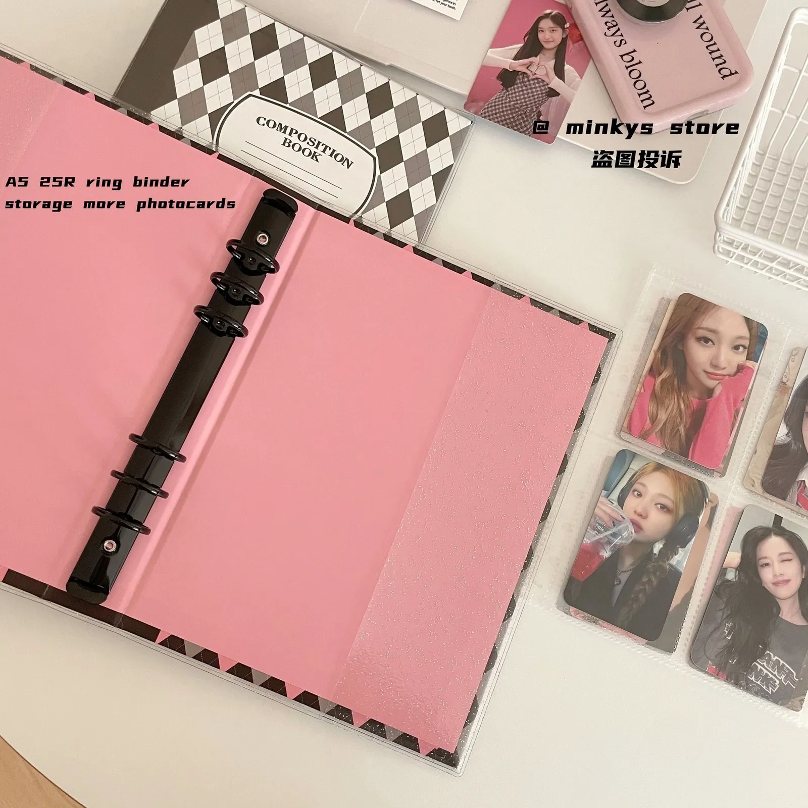 ランキング上位のプレゼント Wholesale MINKYS Retro Rhombus A5 Kpop Pocard Kpop Photocard シャンプー