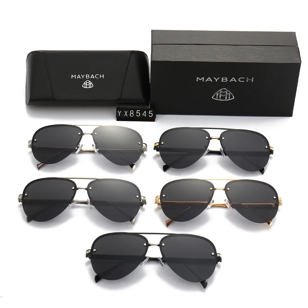 Lunettes de soleil pour hommes marque classique rétro lunettes de soleil pour femmes lunettes de designer de luxe monture en métal lunettes de soleil design femmes YX8545 boîte cool