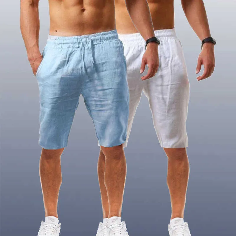 Pantaloncini di lino uomo cheap