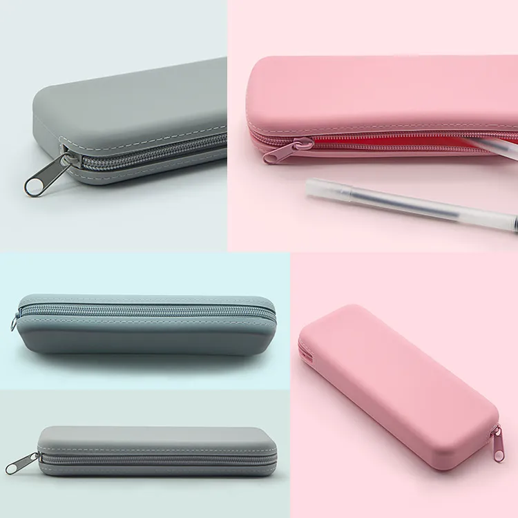 Wholesale Large Capacity Silicone Silicone Pencil Case Pouch With
