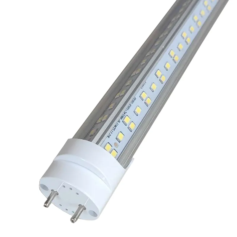 T8 LED-rörlampor 4ft, 72W 7200LM 6600K T8 T10 T12 Fluorescerande ersättningslampor 4 fot, högutgångsbi-stift G13-bas, dubbel-end-driven, ballast bypass oemled