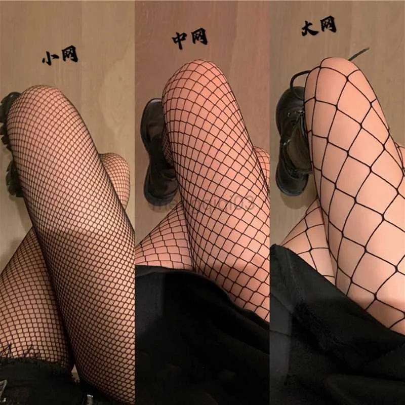 Socks Hosiery Hot Selling Slim Perfect Legs Sexy Women's Long Fishnet Mesh Nylon Tights Body Stockings Fish Net Pantyhose High Waist Hosiery Y23