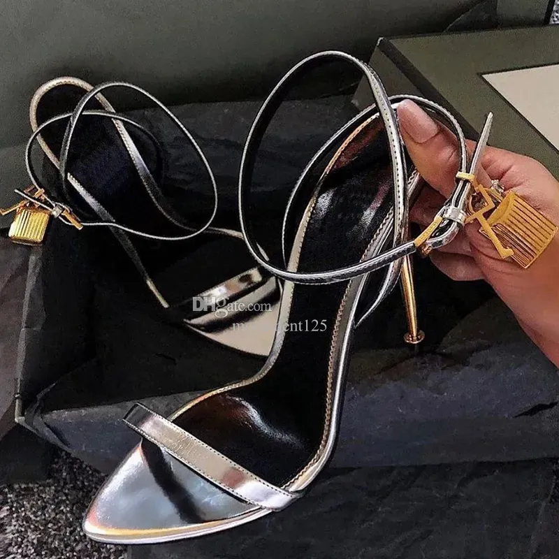 Padlock naked strap sandal top