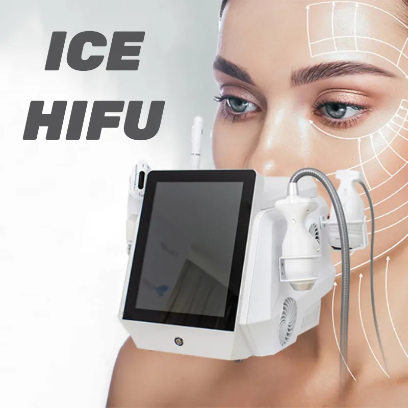 تبريد HIFU Medical Hifu Machine Ice Hifu Bodyshaping Ultherapy عالية الكثافة المركزة بالموجات فوق الصوتية