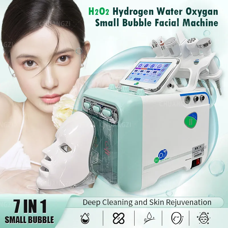 2023 Novo jato de oxigênio 7 em 1 Diamond Skin Care Water Jet Peel Machine Oxygen Microdermoabrasion Machine para salão e casa e eficiente