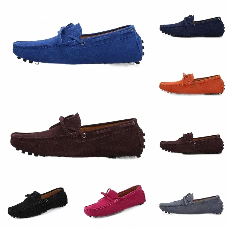 men casual shoes Espadrilles triple black navy brown wine red green Mahogany Light Tan coffee Fuchsia mens sneakers outdoor jogging walking five n2w7#