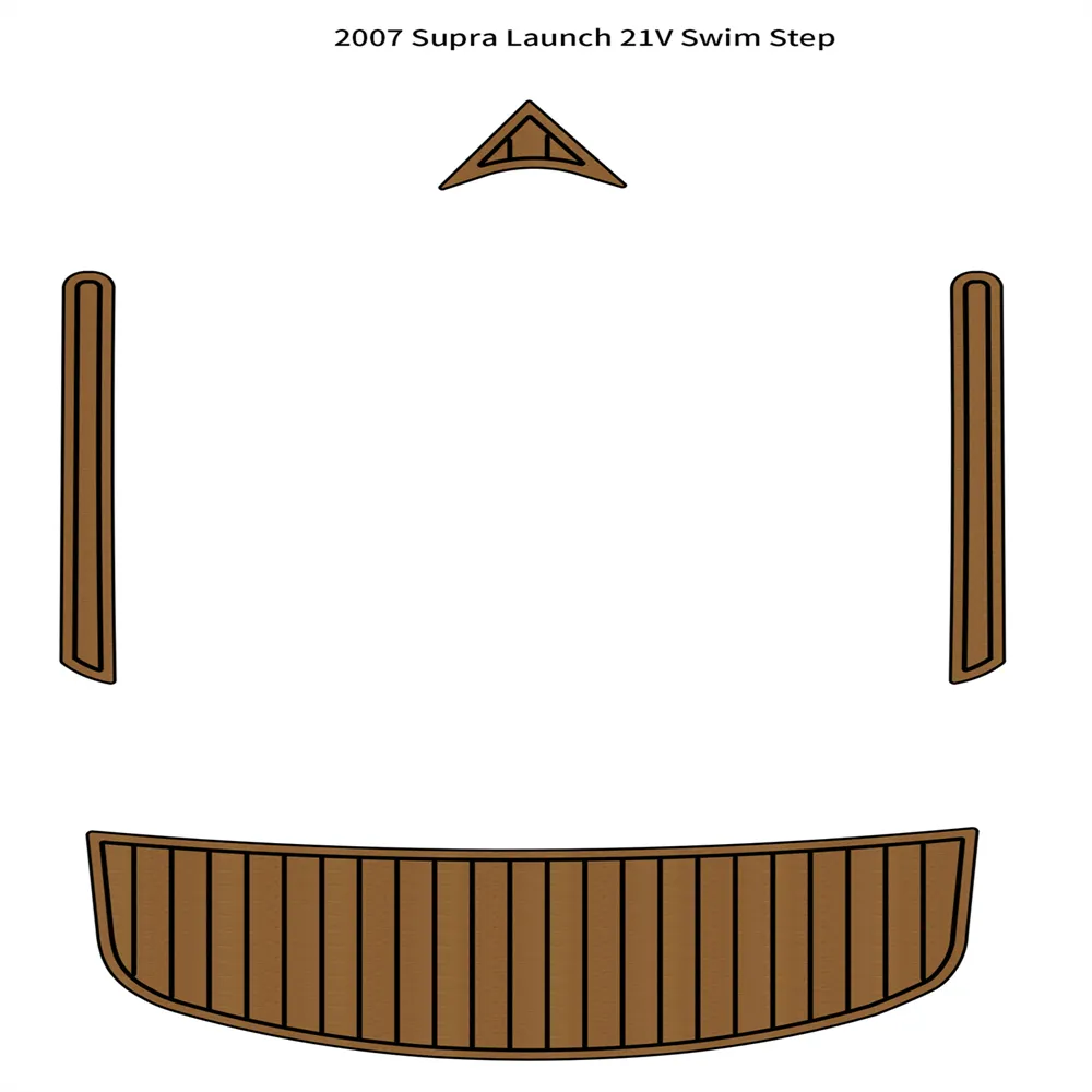 2007 Supra lansering 21v Swim Platform Steg Mat Boat Eva Foam Teak Deck Floor Pad