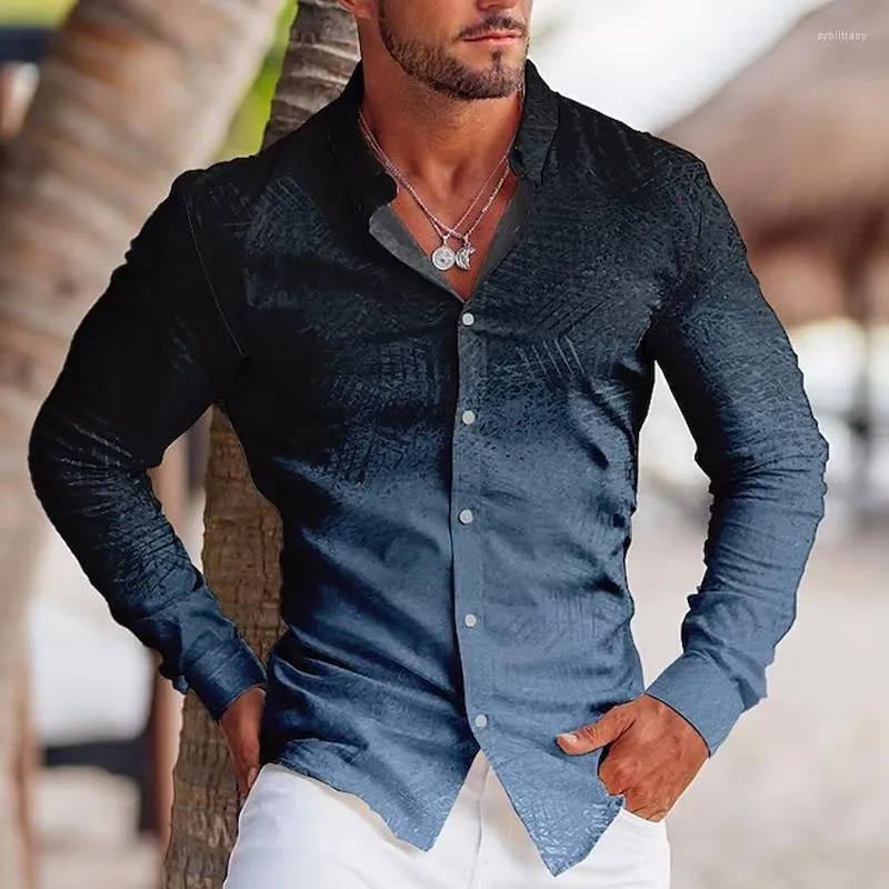 Casual totem print outlet long sleeve shirt