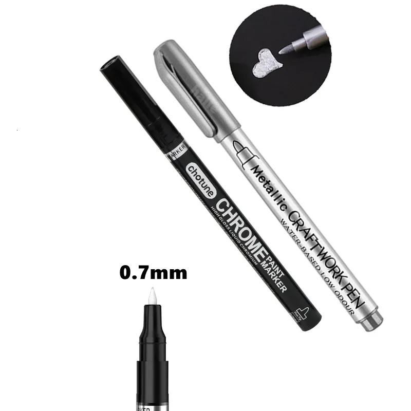 Wholesale Reflective Art Liquid Chalk Markers For DIY Projects Silver,  Liquid, Chrome, Alcohol, Metallic Craftwork Paint Pens 230523 From Keng09,  $17.72