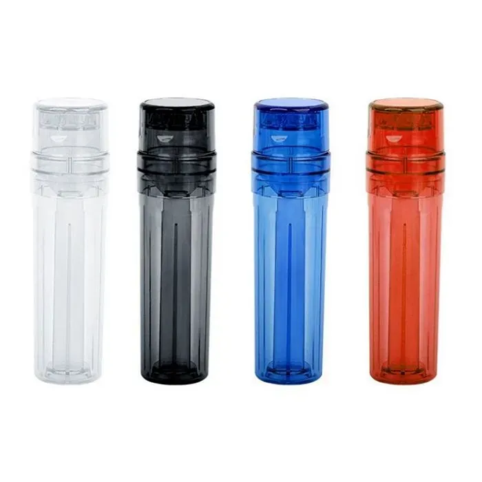 Plastic tobacco grinder Multifunction Smoking Accessories pre roll cone roller Cigarette Holder Dry Herb Jars 6 Tube Filling 2in1 Storage