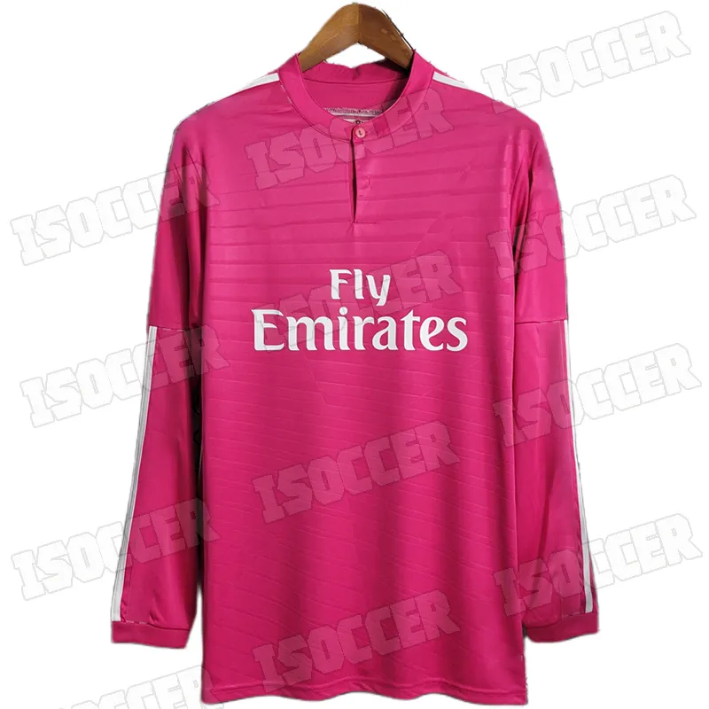 Real madrid pink jersey long sleeve hot sale