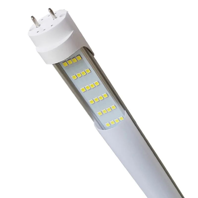 مصابيح ضوء LED T8 4 أقدام ضوء أنبوب ، قوة مزدوجة ، استبدال الفلورسنت 4ft المصابيح LED على شكل حليبي ، ثنائية اللبنة G13 قاعدة لا RF Driver Crestech168