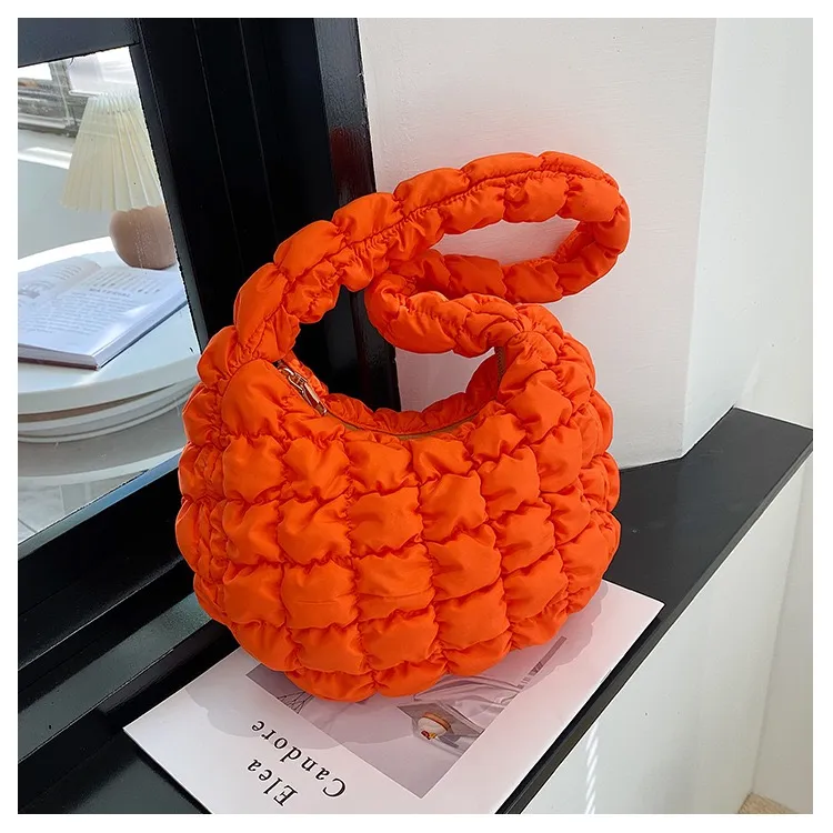COS Quilted Tote Bag Luxury Cloud Bag Down Handbag Shoulder Bags Large Tote Axillary Dumpling Soft Nylon Handbags Designer Big Women Crossbody Evening Satchels Candy Color Bag From Lady bags2020 32.89...