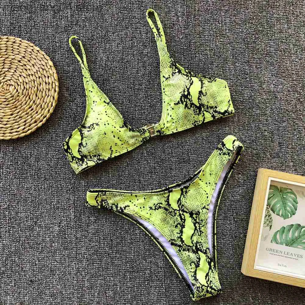 Green snakeskin bathing suit outlet
