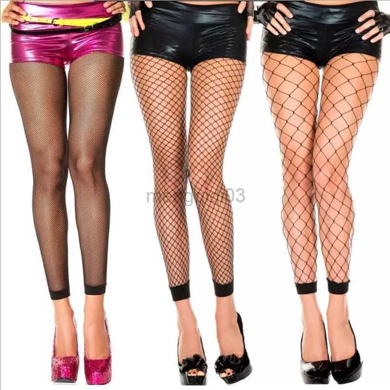 Socks Hosiery Womens Footless Tights Black Fishnet Floral Delight Pantyhose Dance Hosiery Stockings Panty Hose Fish Net for Women Y23