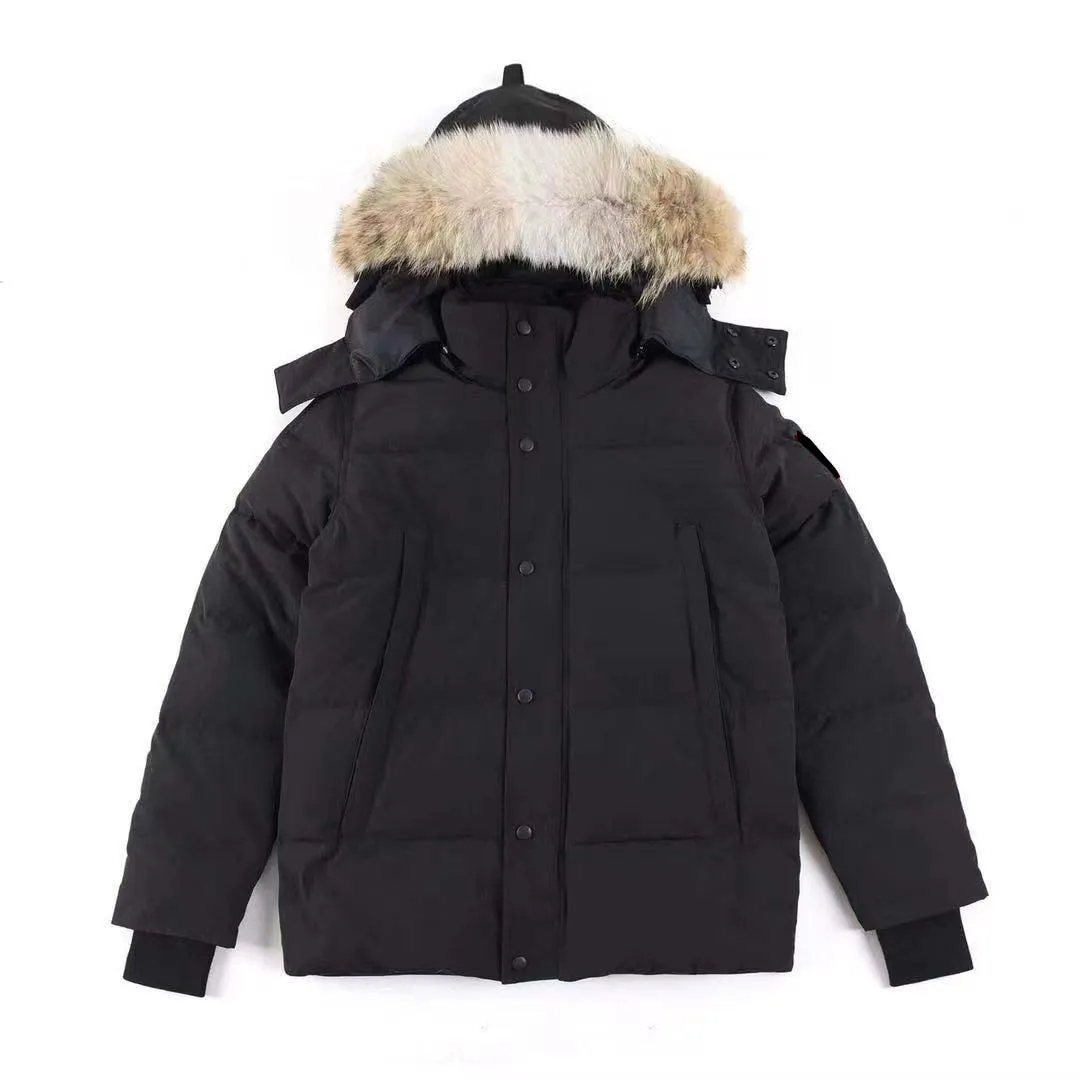 Canada Geese Top Uomo Wyndham Giacca invernale Arctic Cappotto Piumino Parka Felpa con cappuccio con pelliccia Saldi Svezia Homme Doudoune Manteau Canada Designer