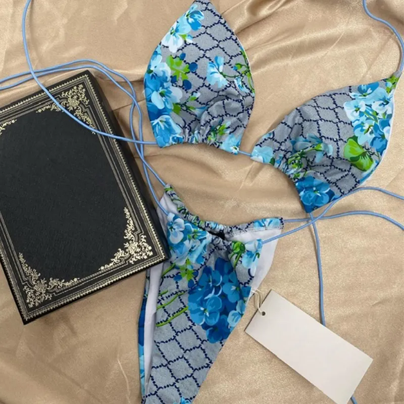 Luxury Designer Two Piece Flower Bikini Set For Women Sexy Swimwear For Beach And Pool From