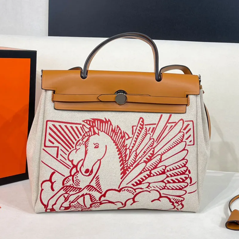 Classic fashion canvas bag hot sale