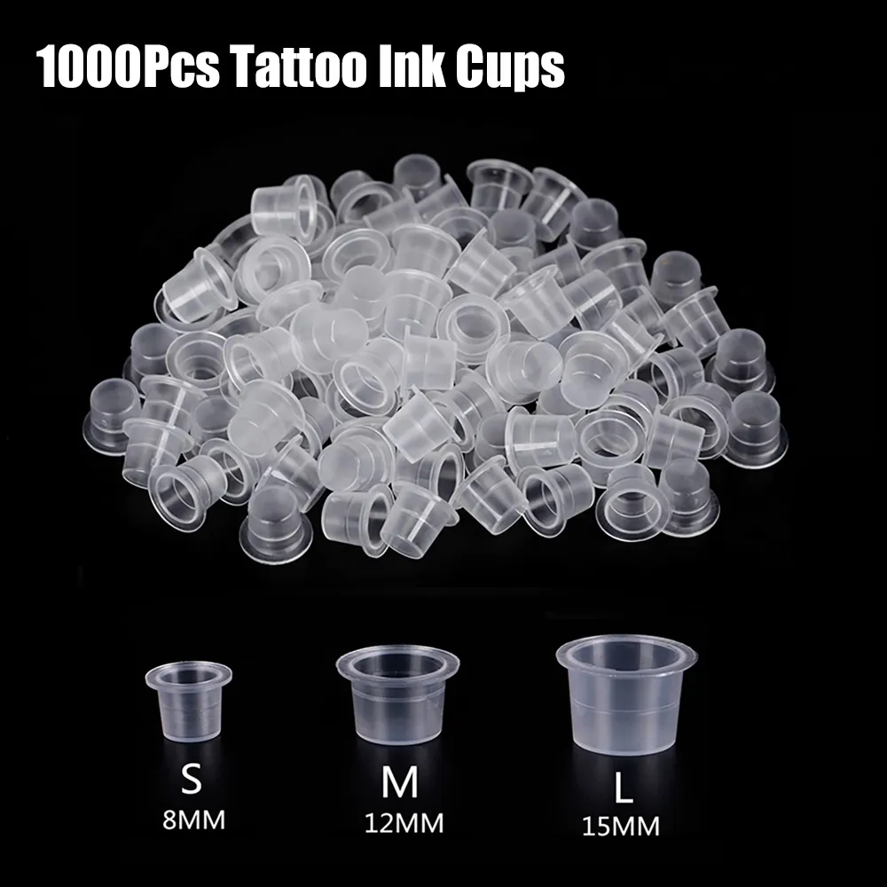 1000 Disposable Tattoo Ink Cups - Premium Pigment Holder Caps for ...