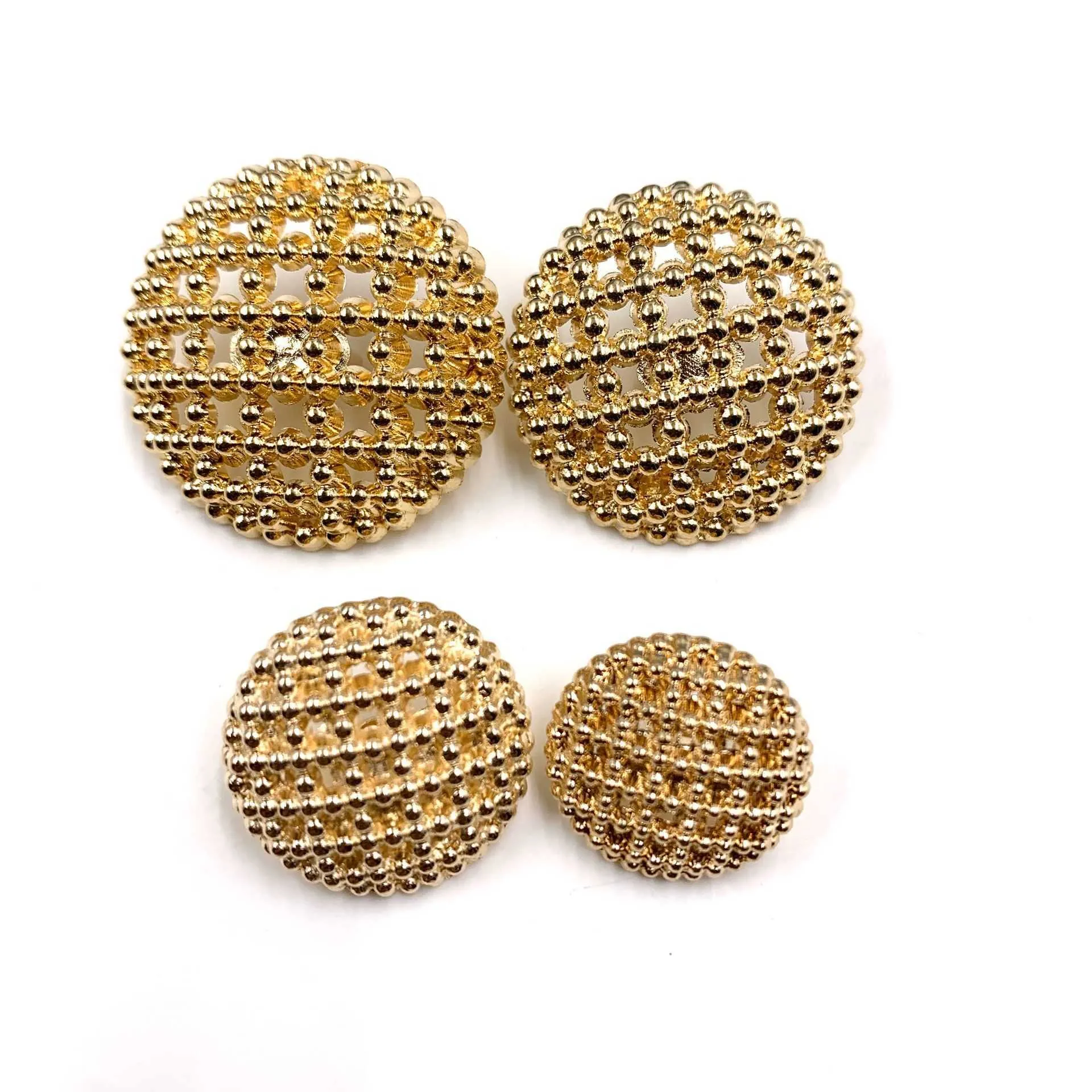 Naaimebeelden Hollow Crown Metal Gold 25mm/23 mm/18 mm/15 mm Sweaterjas Decoratieve knop Accessoires Diy 10PCS/Lot JS-0180 P230523