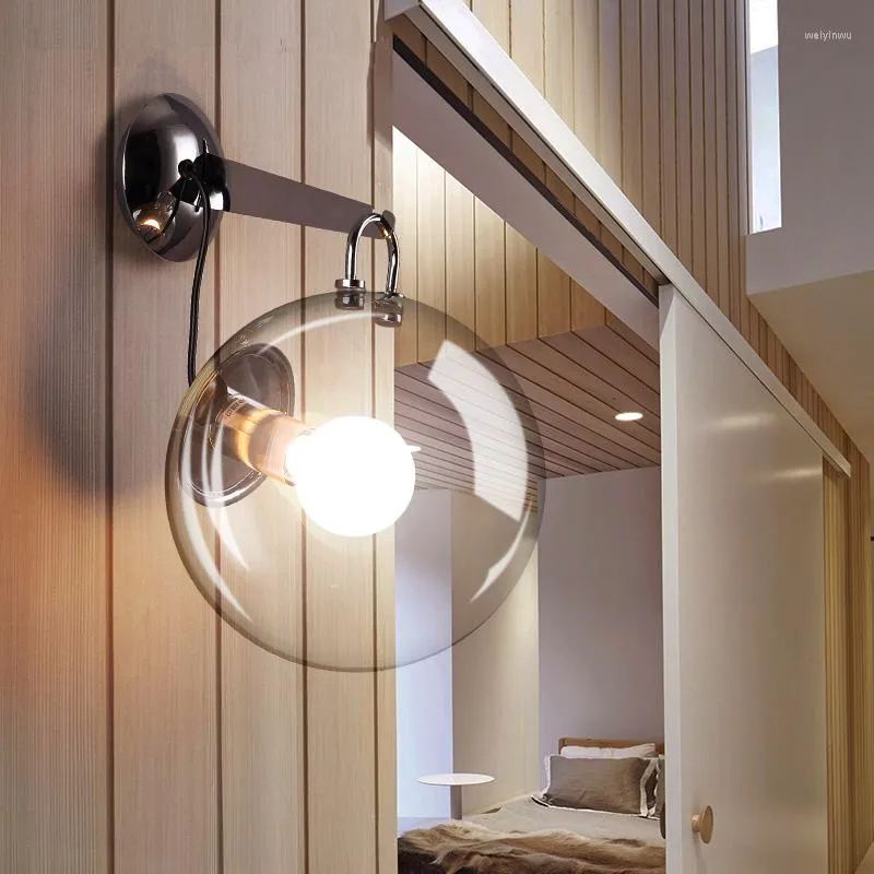 ウォールランプモダンLEDリビングルームの燭台ノルディック照明器具ロフト照明ベッドルーム照明斬新なホームデコ階段